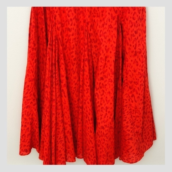 NWT INC International Concepts Dress Paradise Animal Print Red Orange Midi Dress - Picture 7 of 13